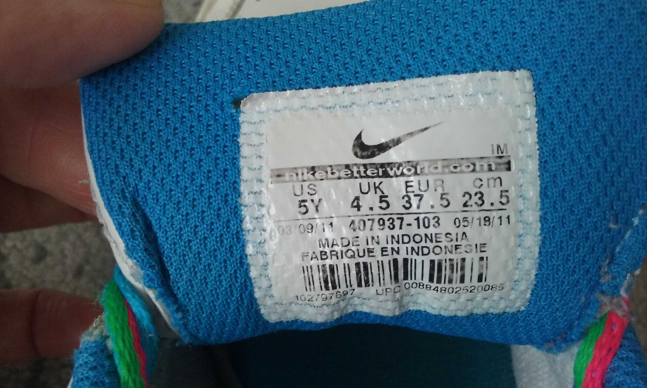 buty nike 37 długość wkładki 23,5 cm