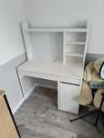 Biuro Micke z nadstawką ikea