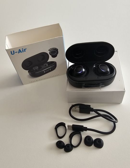 Auriculares Bluetooth Novos na Embalagem! Com Estojo & Cabo Type-C