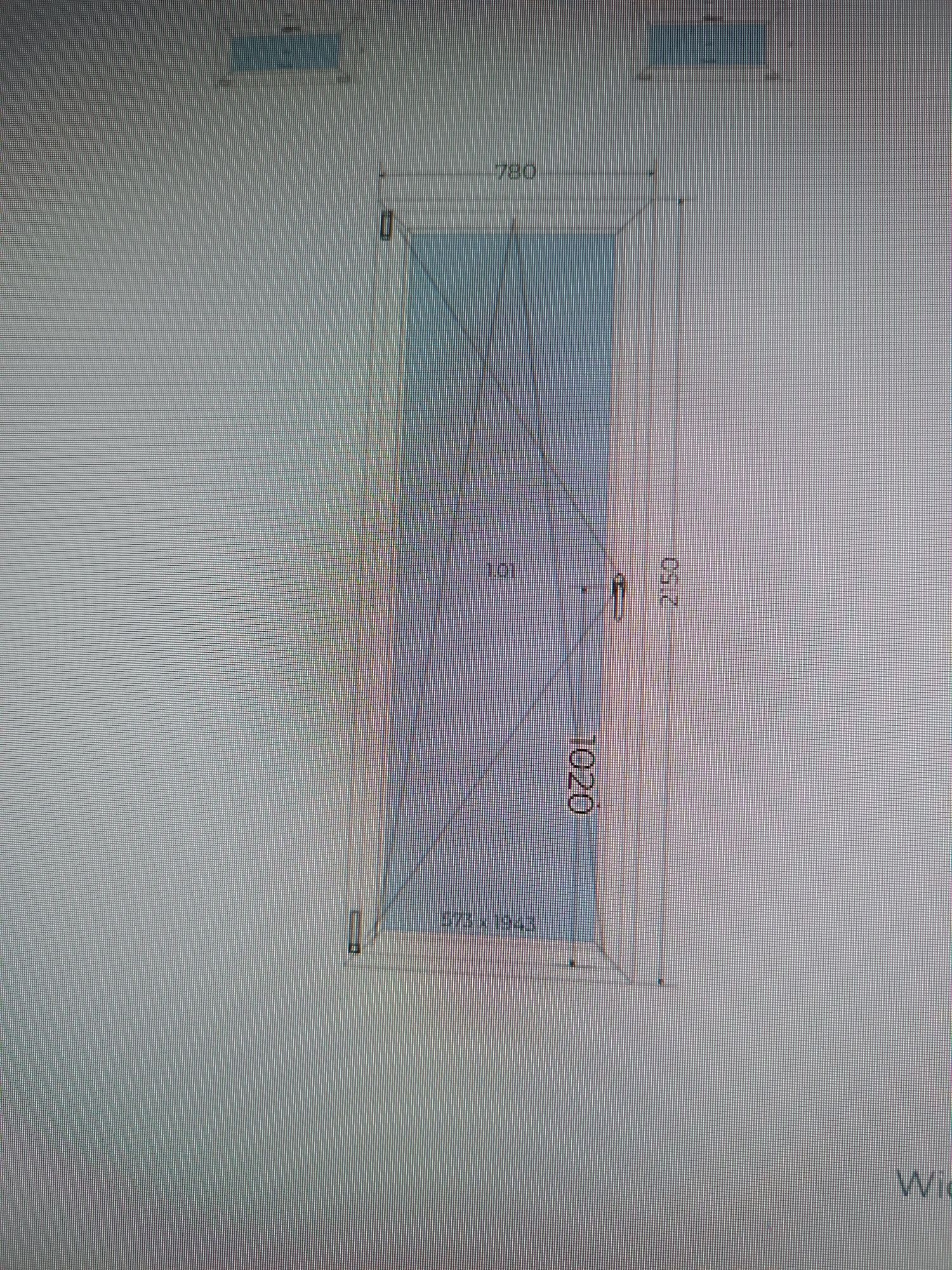 2 sztuki Okna  balkonowe PVC antracyt 3 szyby komplet