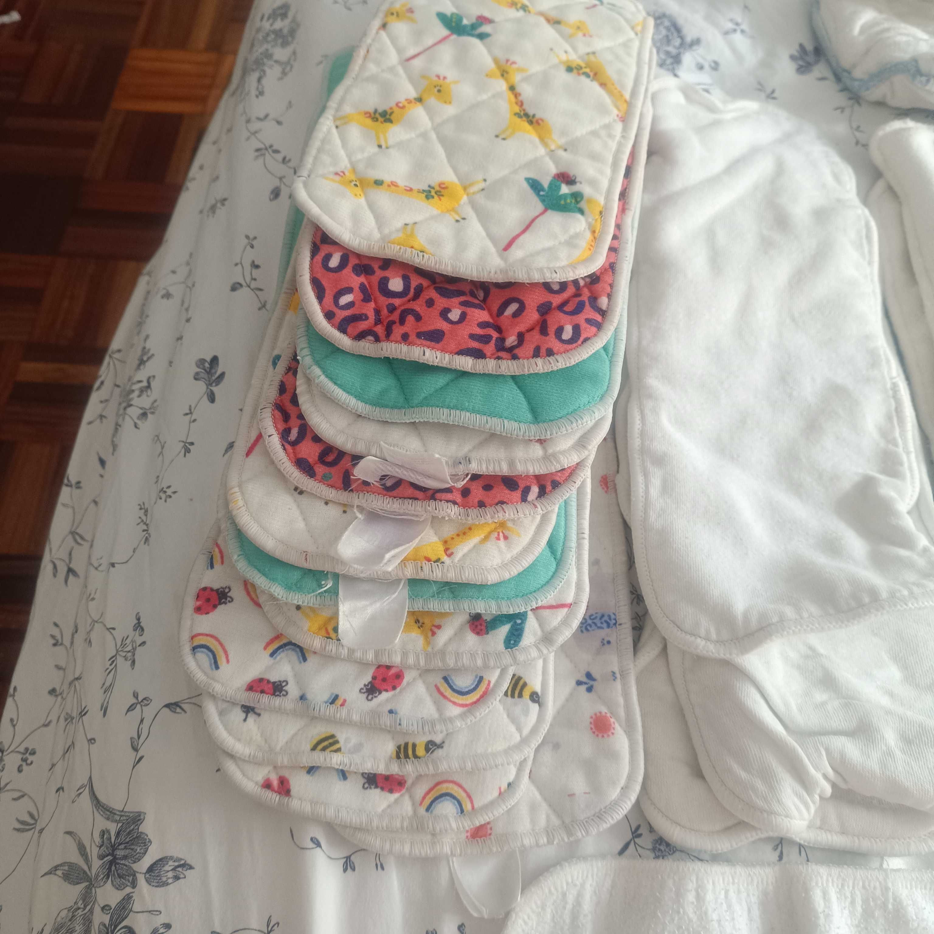 Pack fraldas reutilizáveis e absorventes