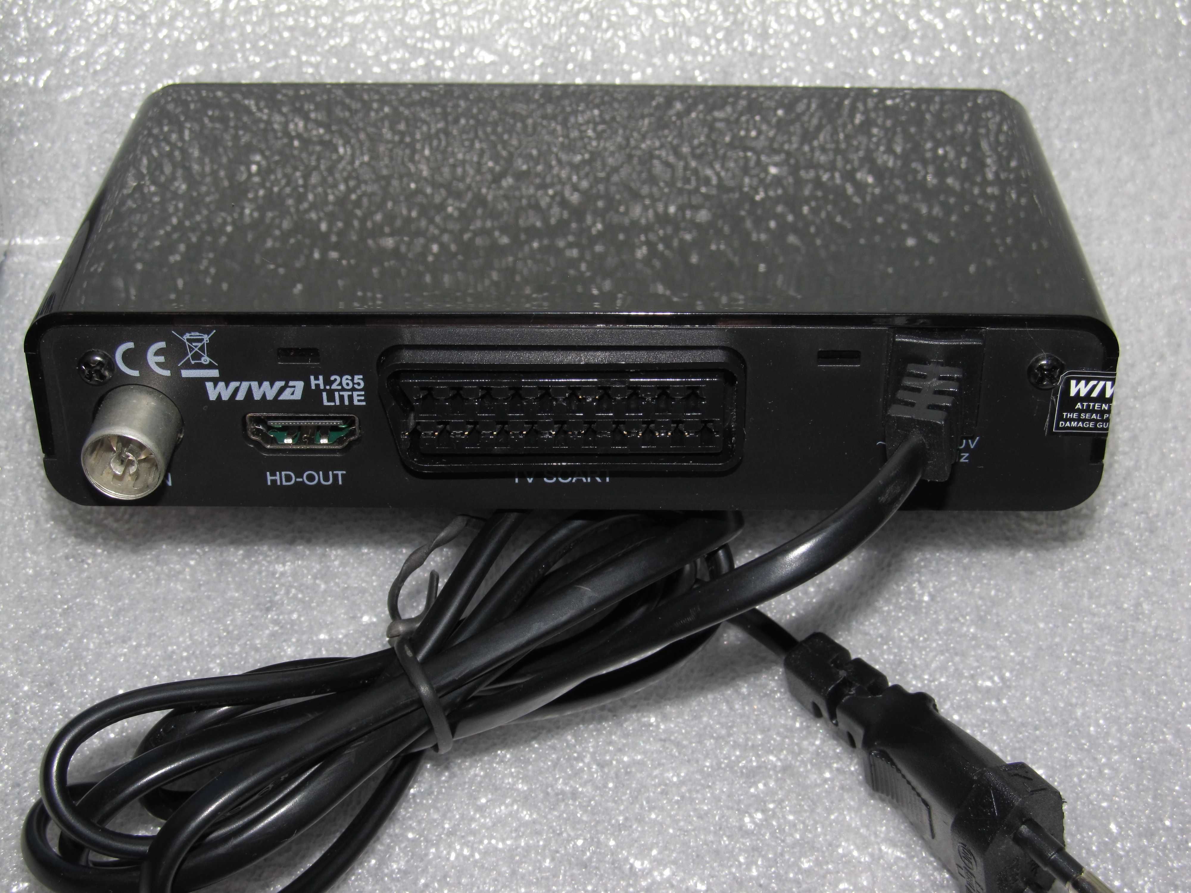 NOWY dekoder / tuner WIWA DVB-T2 H.265 HEVC z pilotem MEMO CONTROL
