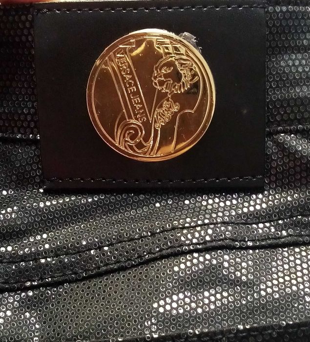 R) VERSACE JEANS eleganckie damskie spodnie wieczorowe Roz.28