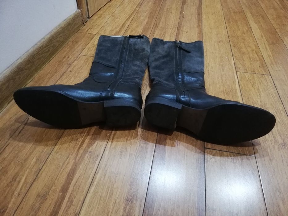 Kozaki skóra naturalna