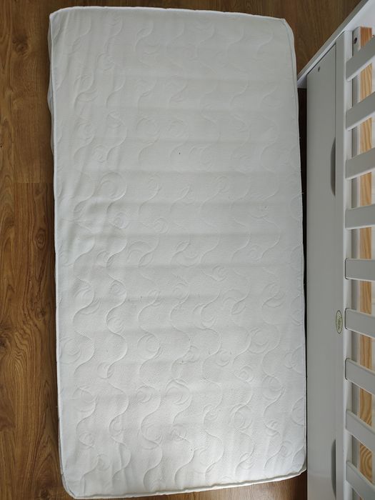 Łóżeczko niemowlęce białe 120x60, Wujec z szufladą