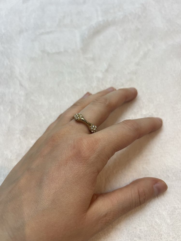 Pierścionek perełki vintage aesthetic elegancki retro cynk