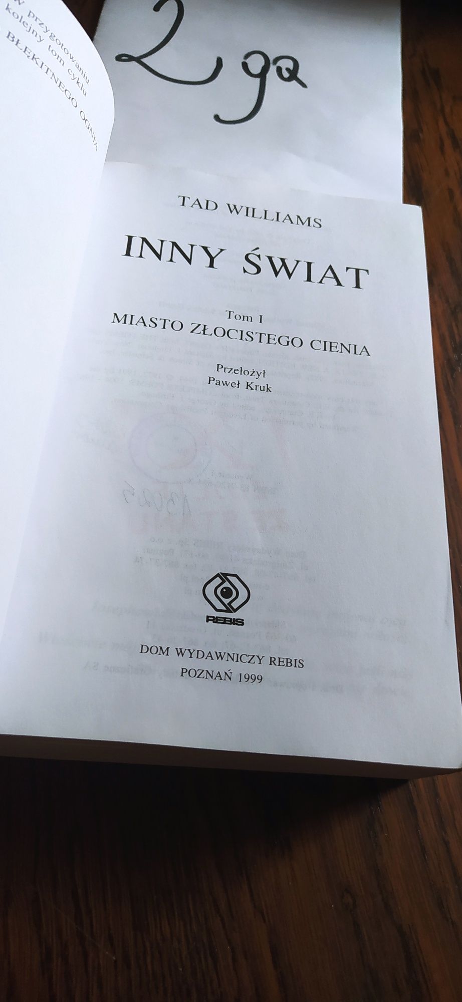 Tad Williams Miasto Złocistego Cienia