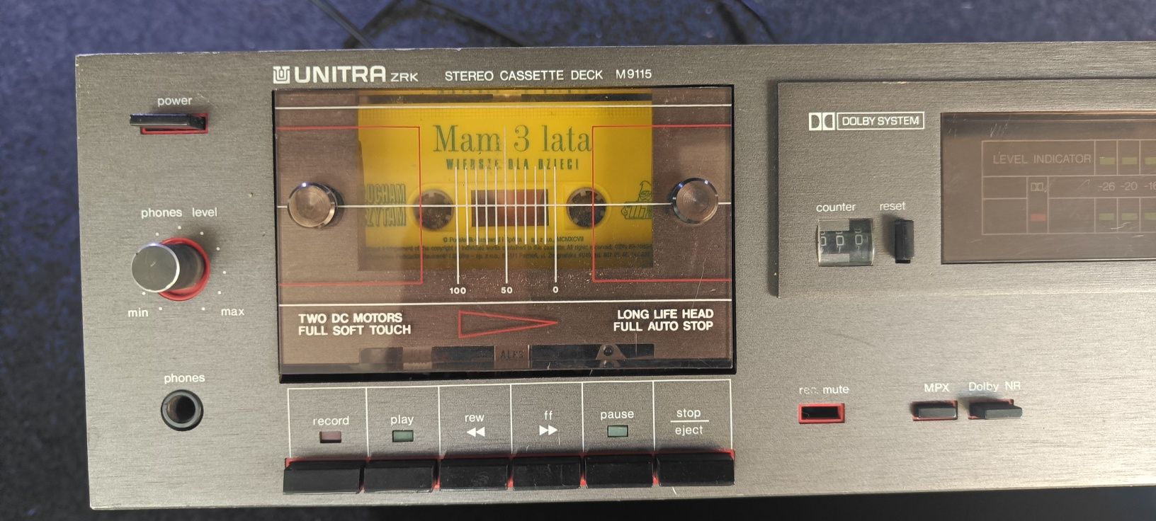 UNITRA ZRK M9115 deck magnetofon
