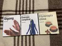 3 Livros Exercícios Chineses Fitoterapia Energia Corporal