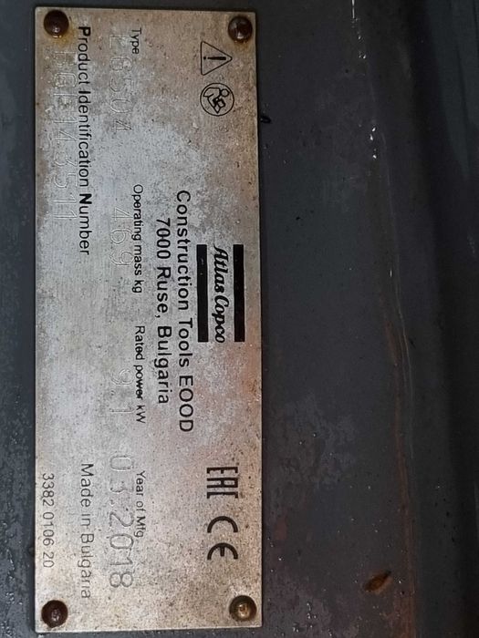 Zagęszczarka Atlas Copco LG504 JAK NOWA 469Kg z Norwegii 2019r mtg297