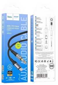 Аудіо кабель Hoco UPA26 AUX mini Jack 3.5 мм-Type-C