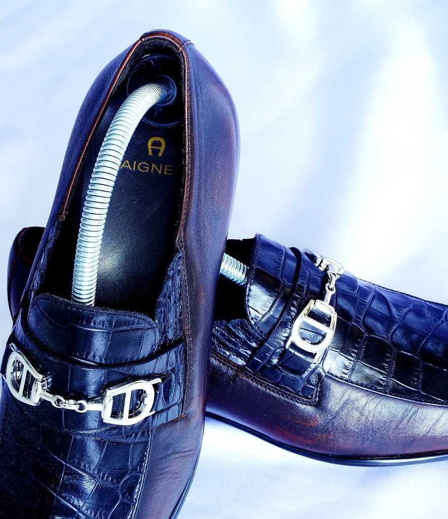 Aigner 40 damskie buty mokasyny loafersy gucci loius vuitton prada miu