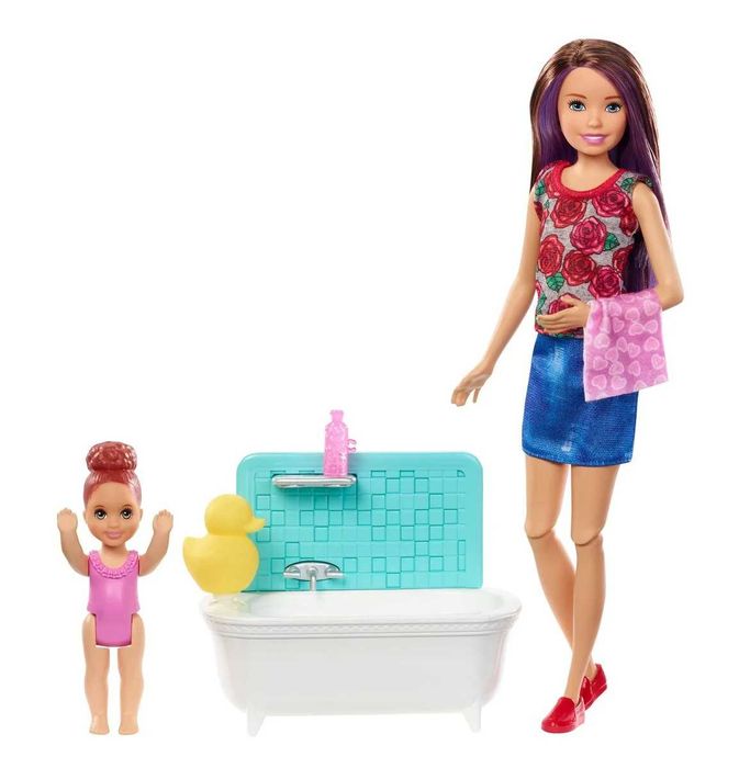 Barbie Skipper Opiekunka dziecięca z wanną FXH05