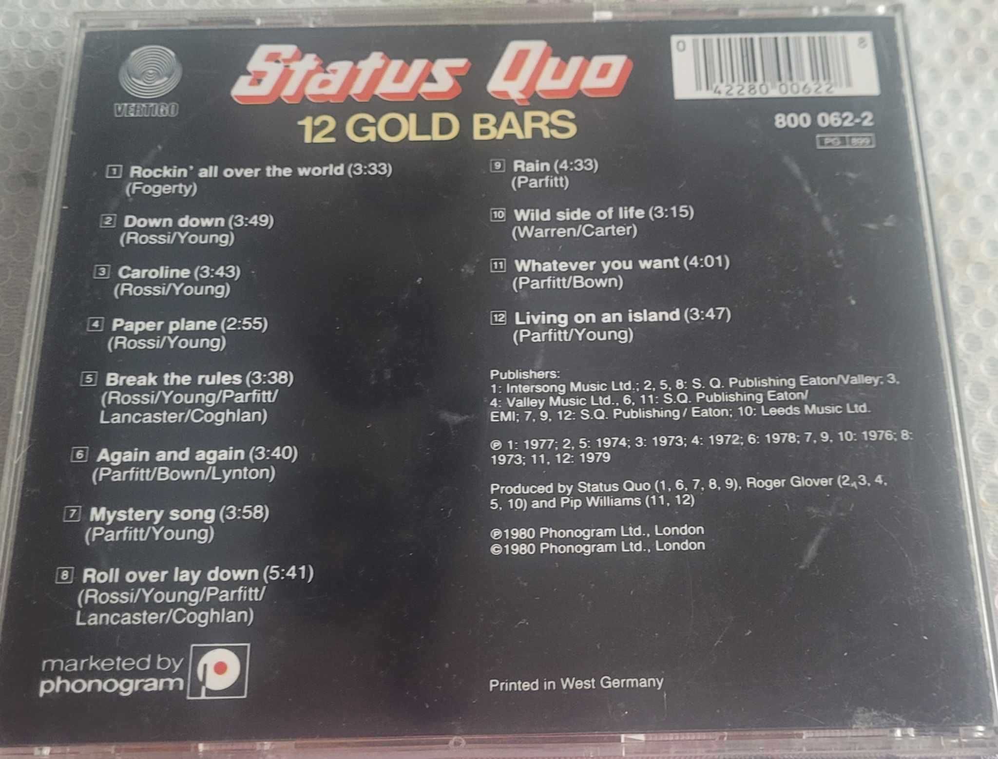 Status Quo-12 gold ballads - cd