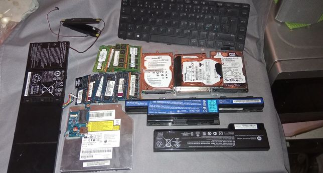 Części do Laptopów Ram Dyski Baterie Napęd CD Akumulator Acer