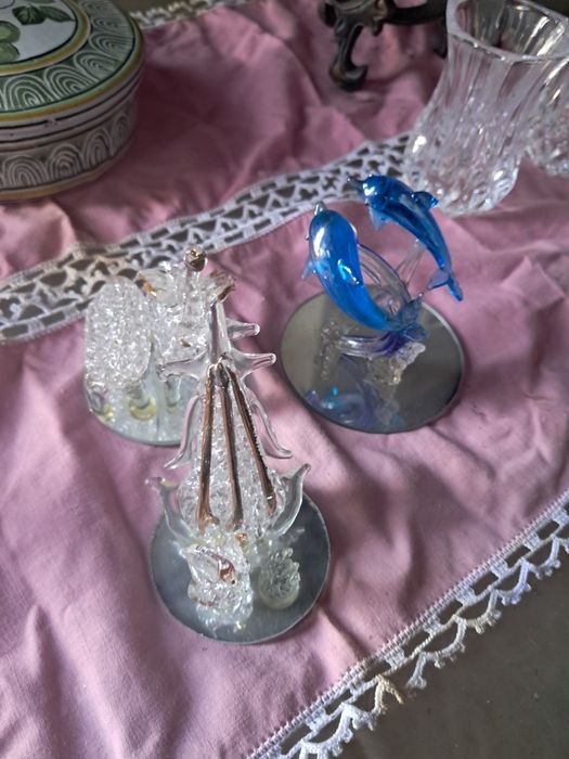 Miniaturas decorativas em vidro