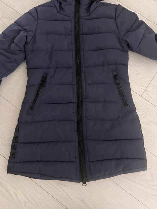 Куртка темно синя жіноча осіння