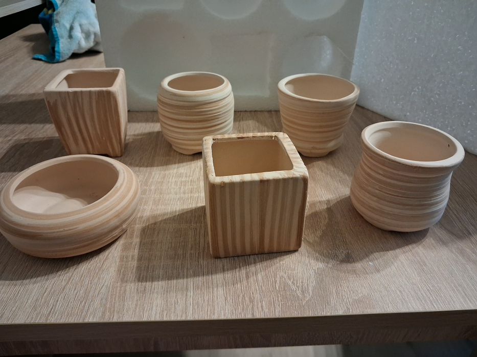 Zestaw Doniczek na Sukulenty i Kaktusy Nowe