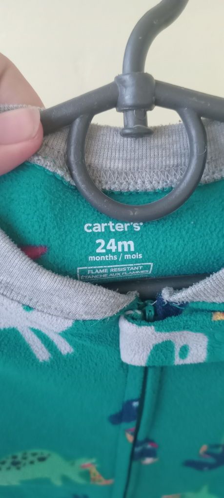 Сліпи чоловічки флісові carter's 24m та 2t 2 роки