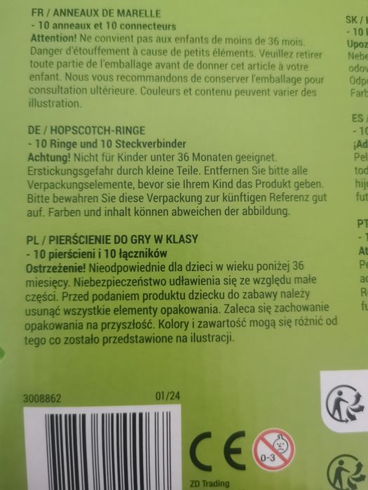 Pierścienie do gry w klasy