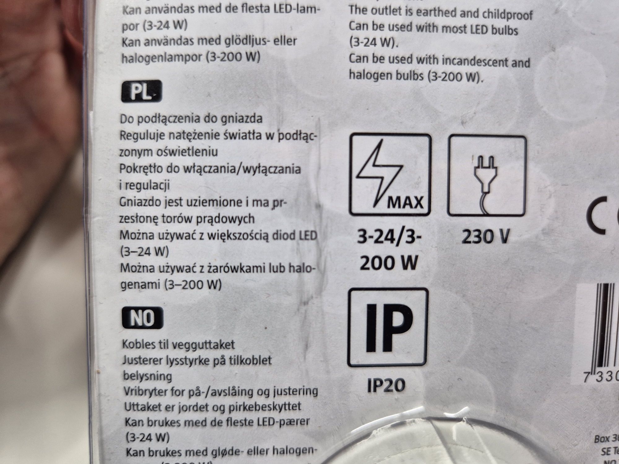 Regulator światła - Anslut