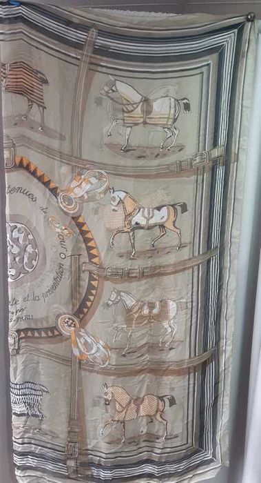 Hermes платок шелковый