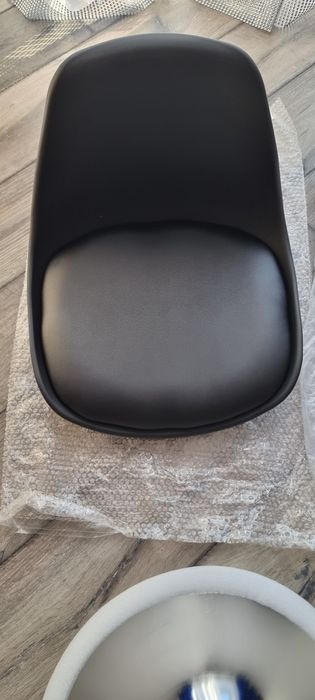 Hoker Barowy Obrotowy Regulowany Krzesło Bar Fotel Kuchenny Loft Czarn