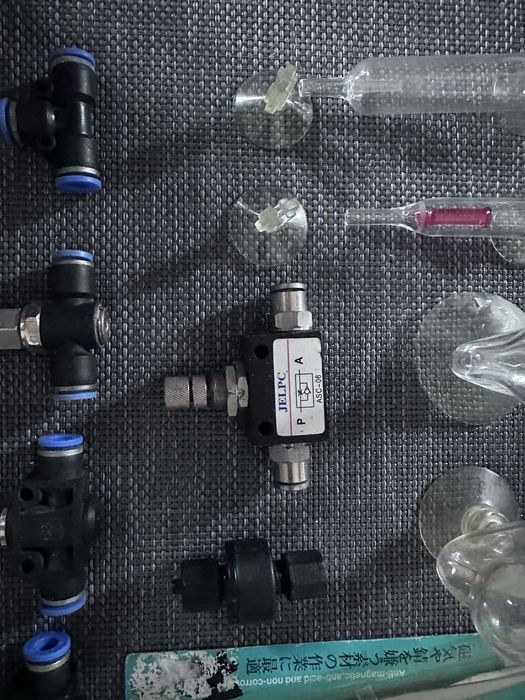 CO2 для акваріума фітінги счетчік пузирьков кран пінцет