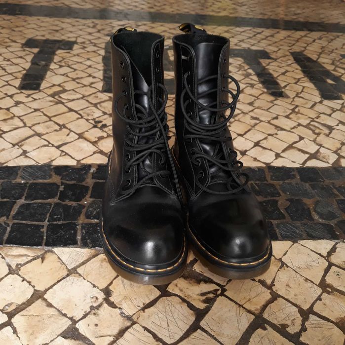 Botas Dr. Martens do modelo 1919 com biqueira de aço (uni-sexo nº 43)