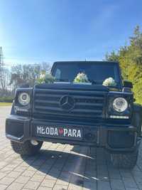 Auto do ślubu filmu sesji Mercedes G63 AMG