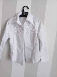 Biała koszulowa bluzka rozmiar 110