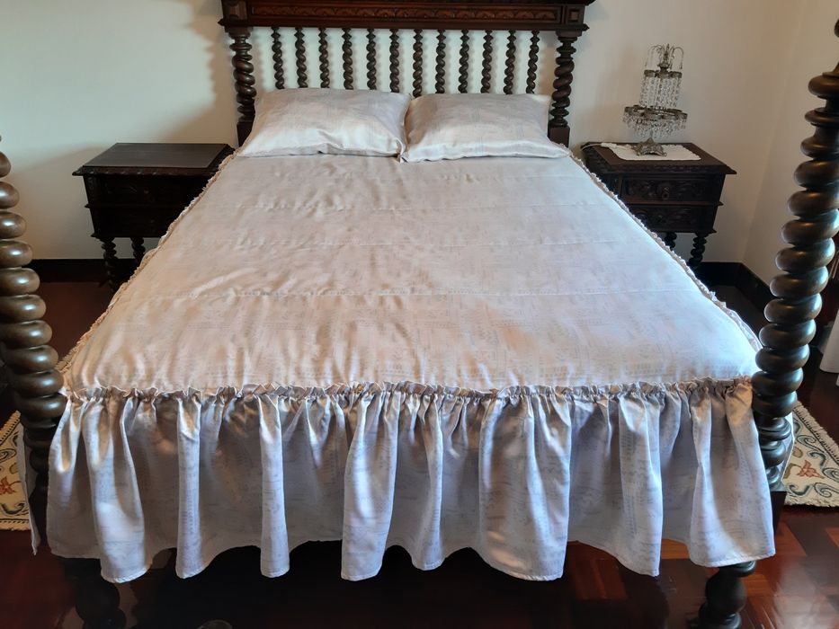 Colcha vintage cor de rosa