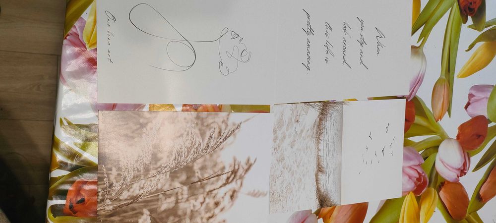 Zestaw plakatów Astoria Beige Sonnenuntergang