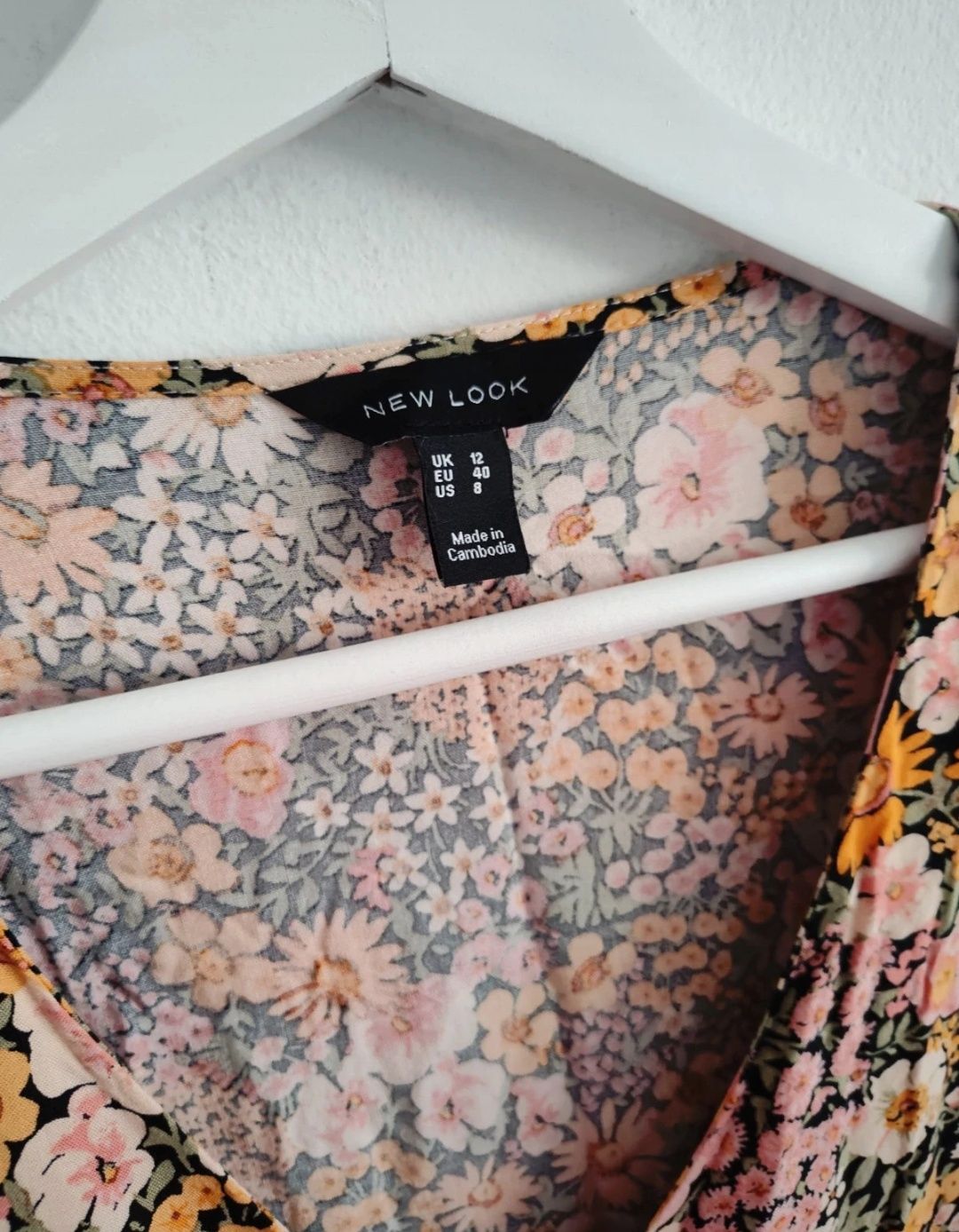 Bluzka damska na lato kobieca New Look w kwiaty kwiatowa boho soft