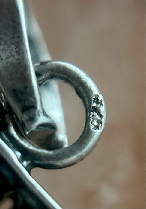 Duża srebrna zawieszka