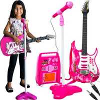 Дитяча гітара + мікрофон + підсилювач, дитяча гітара, електрогітара