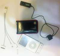 iPod 60 gb Белый + колонка(динамики микро) + FM радио + модный чехол