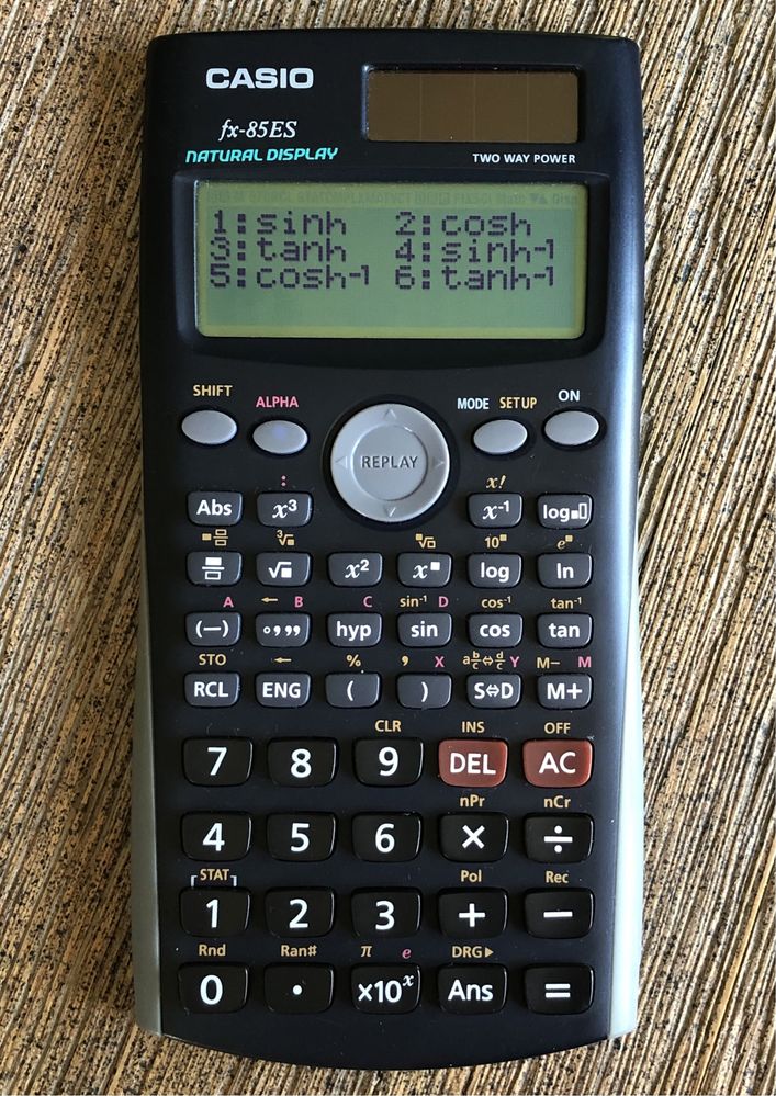 Elektroniczny kalkulator naukowy CASIO FX-85 ES Two Way Power Solar