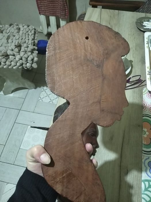 Барельеф из африки ручная работа железное дерево