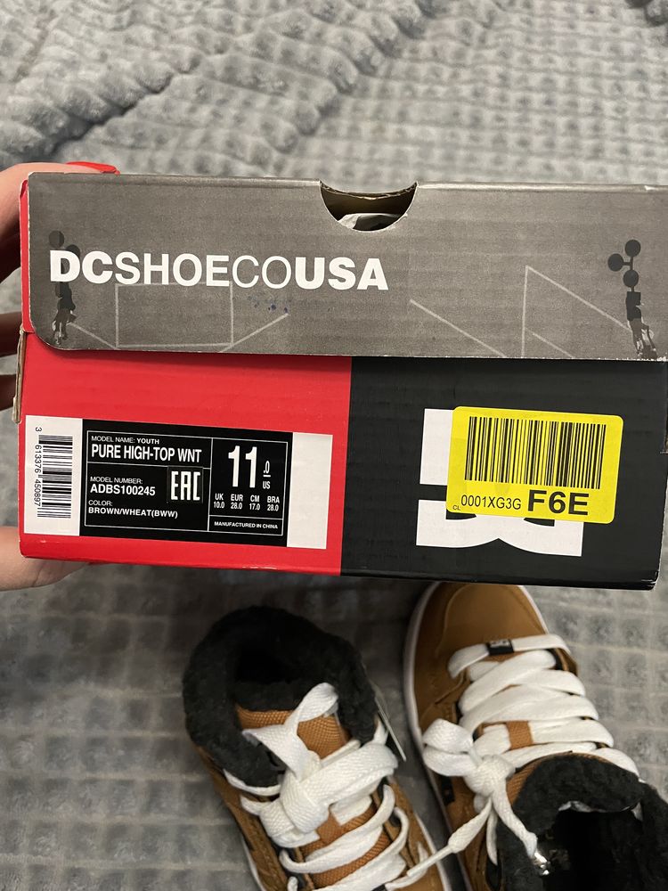 DC Shoes USA buty zimowe chłopiece roz.28 wkładka 17 cm