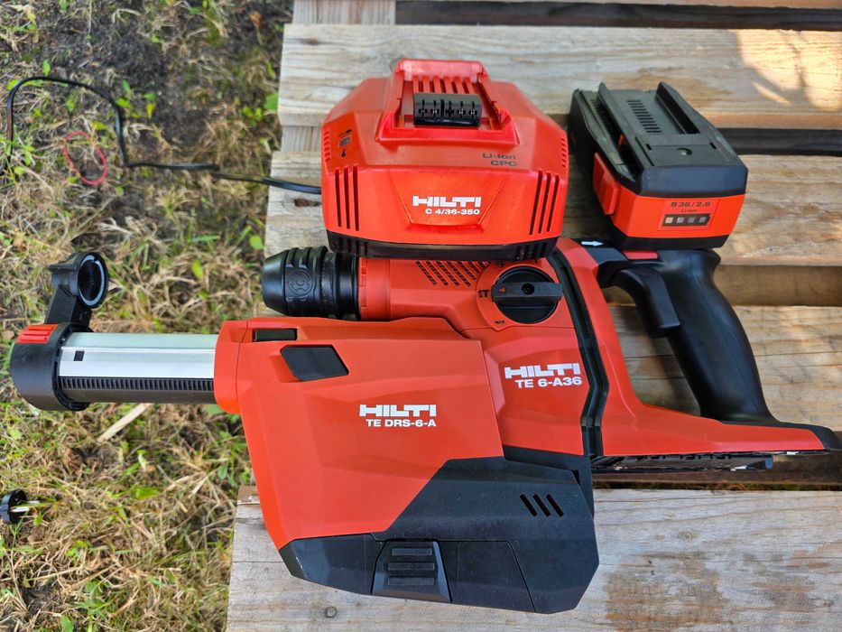 Hilti TE 6-A36 + DRS odkurzacz + Aku + ładowarka stan IDEAŁ