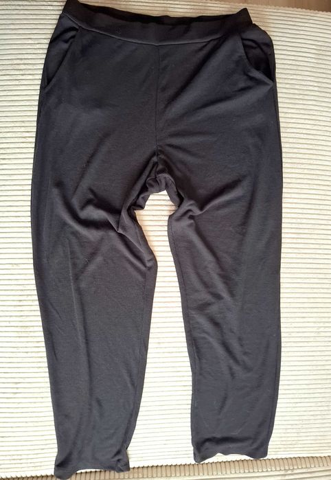 KappAhl luźle wygodne spodnie piżamowe domowe M prążek