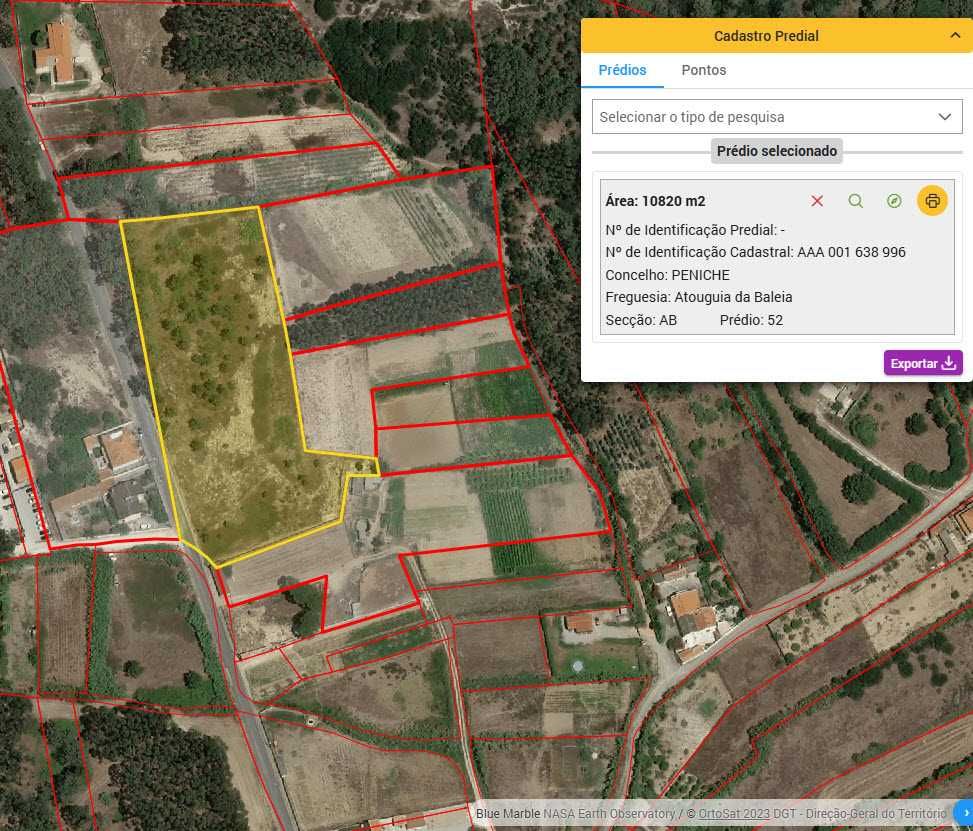 Terreno único junto às melhores praias do Oeste