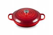 Le Creuset Żeliwny Garnek 30cm Czerwony Do Każdej Kuchni Indukcja