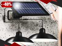 LAMPA SOLARNA Ogrodowa Wisząca Żyrandol Lampy + Gratis