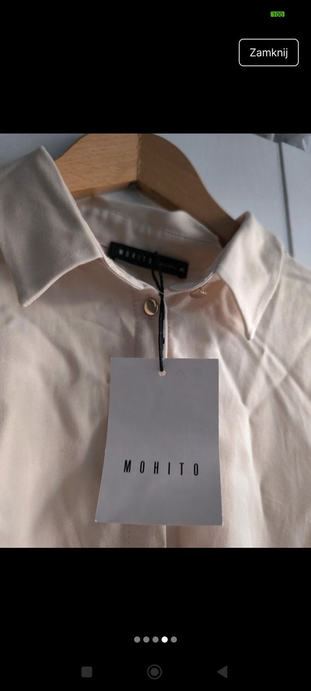 Sukienka beżowa mohito