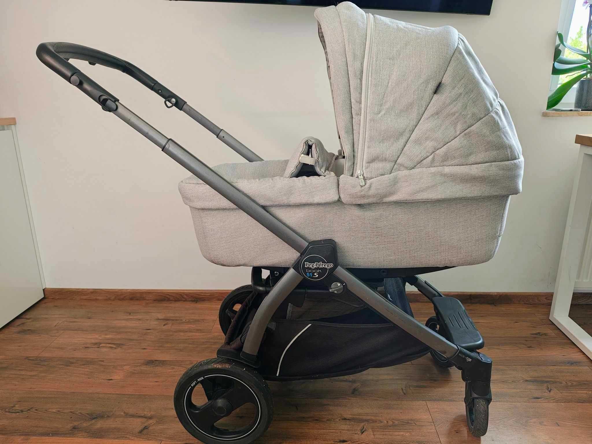 Wózek Peg Perego Book 51 S 5w1 z fotelikiem + GRATISY