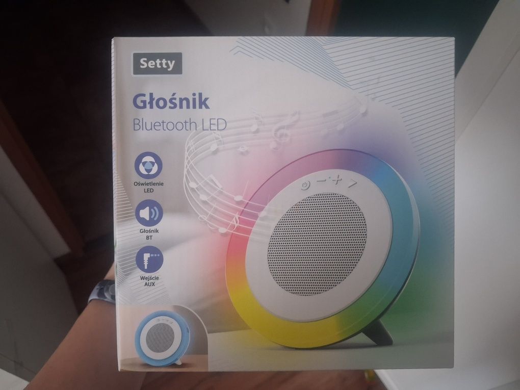 Głośnik bluetooth LED Setty