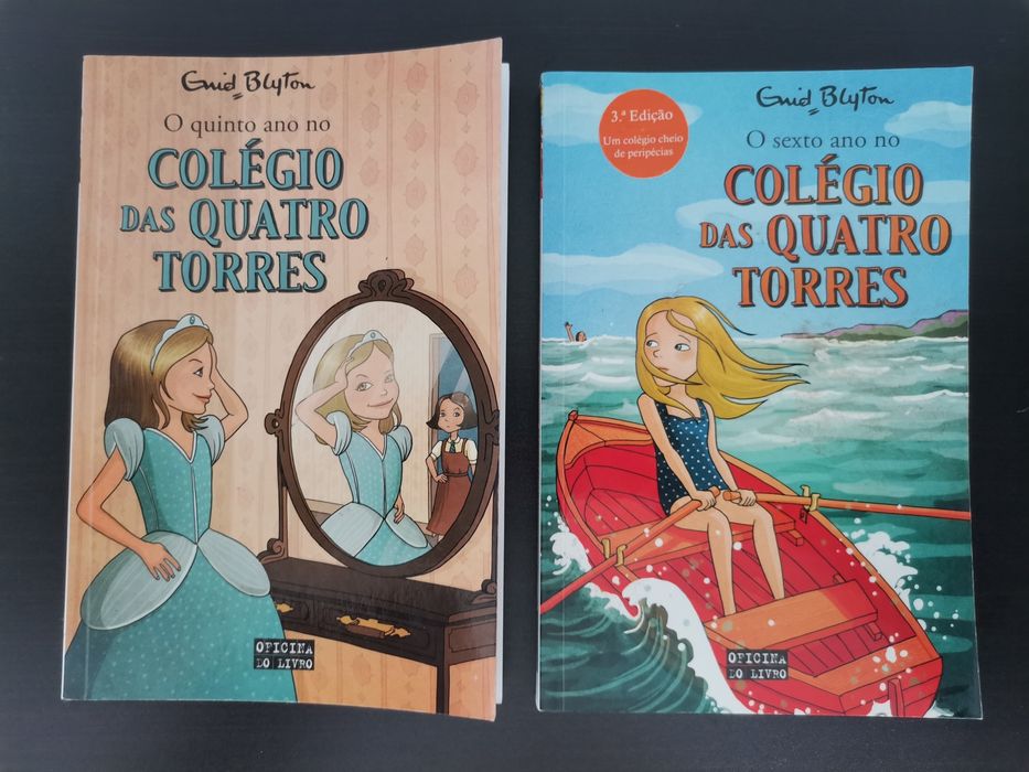 Livros juvenis  "O colégio das 4 torres", Enid Blyton