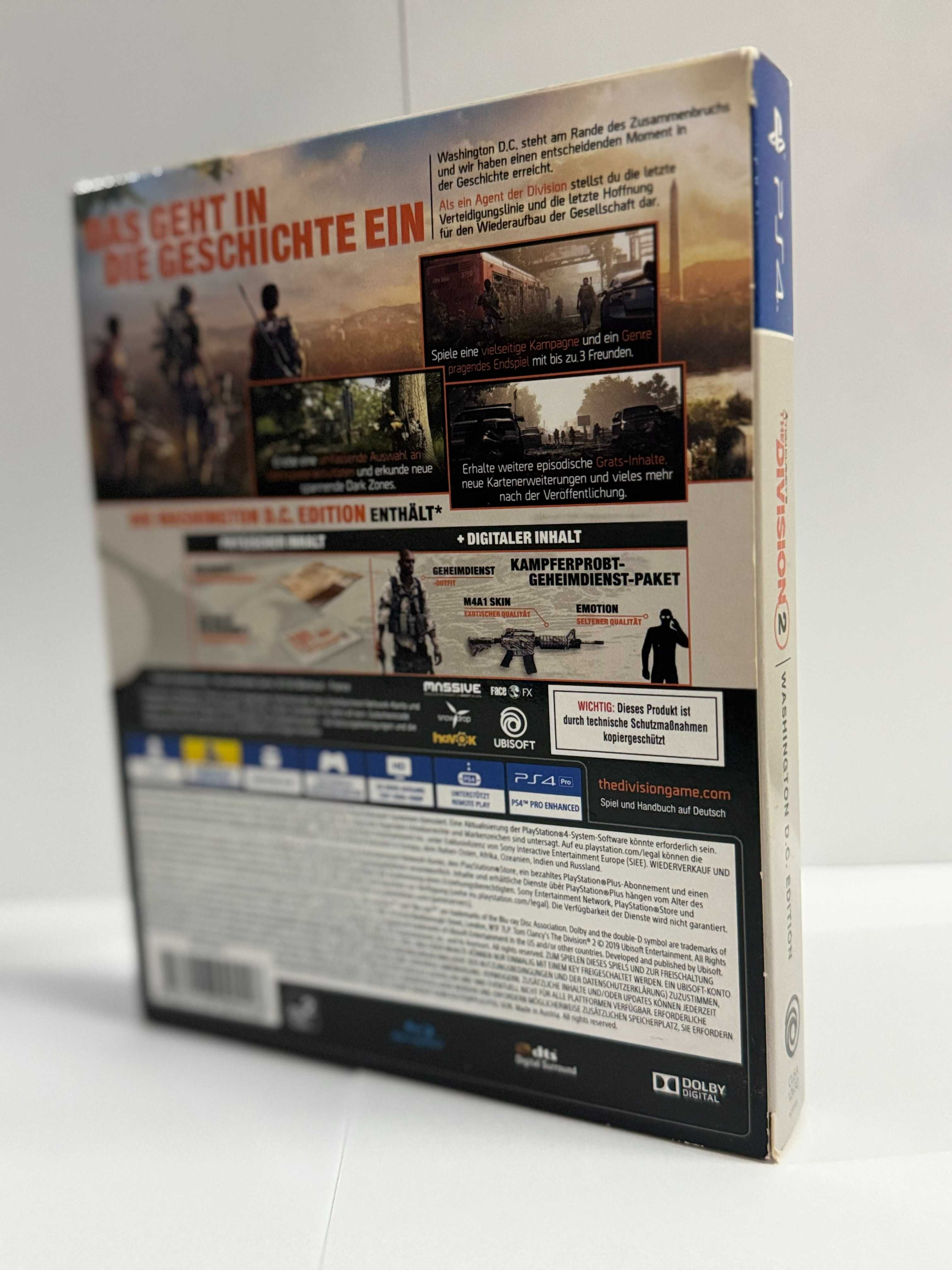 Gra Tom Clancy'S The Divison 2 Washington DC Edition na PS4, bdb stan!